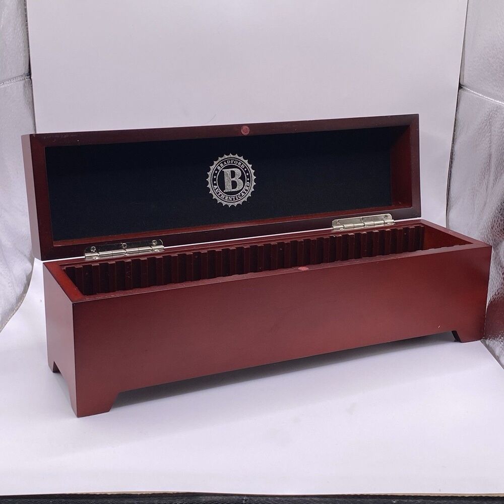 Silver Dollar Coin Collection Deluxe Case Bradford Authenticated Cherry Holds 26